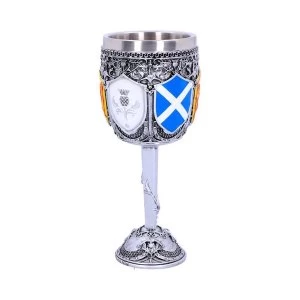 Goblet of the Brave Scottish Shield Glass