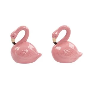 Sass & Belle Tropical Flamingo Salt & Pepper Shaker Set