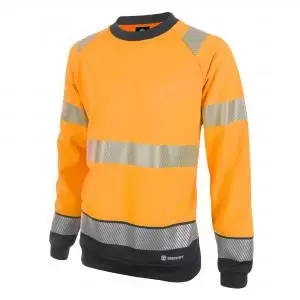 Beeswift High Visibility Two Tone Sweatshirt Orange Black 4XL