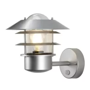 Outdoor IP44 Wall Light Sconce 304 SS Silver LED E27 60W Bulb External d01146