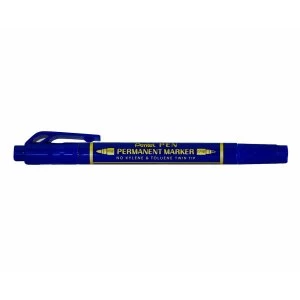 Pentel Twin Tipped Permanent Marker, Blue