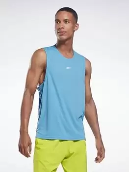 Reebok United By Fitness Speed Tank Top, Yellow, Size S, Men