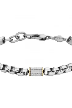 Gents Fossil Jewellery All Stacked Up Bracelet JF04138998