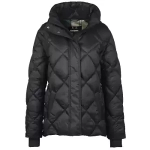 Barbour Womens Hoxa Quilted Jacket Black/Ancient 10