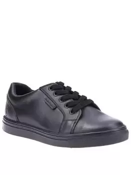 Hush Puppies Sam Back To School Lace Trainers - Black, Size 3 Older