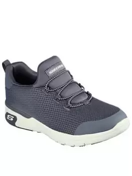 Skechers Marsing Athletic Slip On Bungee Workwear Trainers, Charcoal, Size 8, Women