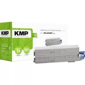 KMP Toner cartridge replaced OKI 46490607 Compatible Cyan 6000 Sides O-T54X