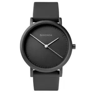 Sekonda In Colour Quartz Black Dial Black Silicone Strap Ladies Watch 40389