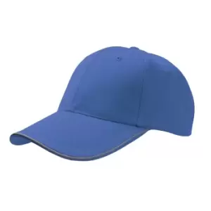 Atlantis Reflect 6 Panel Reflective Piping Baseball Cap (One Size) (Royal)