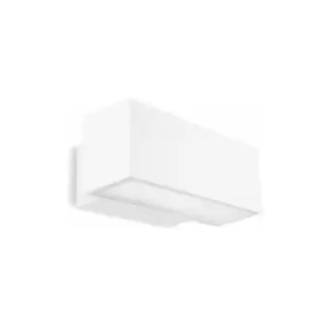 Wall light LED 39W Afrodita, aluminum and glass, white, 30 cm