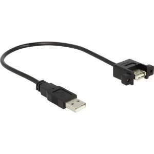 USB 0.25m Cable Black