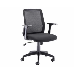 TC Office Denali Mid Back Mesh Task Chair, Black