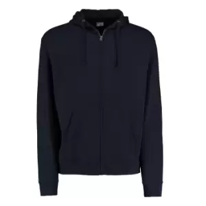 Kustom Kit Mens Full Zip Hooded Sweatshirt (S) (Navy Blue)