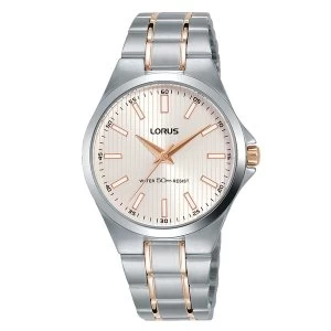 Lorus RG225PX9 Ladies Stainless Steel Bracelet Watch with Milky Pink Sunray Dial