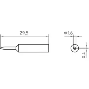 Weller XNT 6 Soldering tip Chisel-shaped Tip size 1.6mm Content