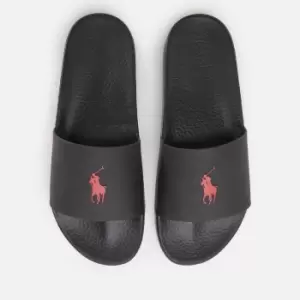 Polo Ralph Lauren Mens Pp Slide Sandals - Black/Red PP - UK 11