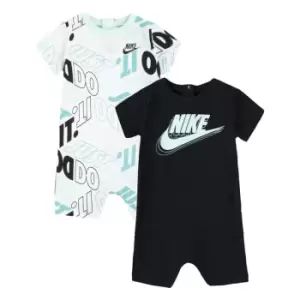 Nike 2PK Romper Baby - Black