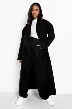 Super Oversized Waterfall Wool Look Coat