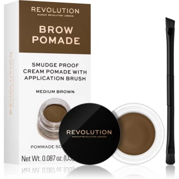 Makeup Revolution Eyebrow Pomade Medium Brown Brown