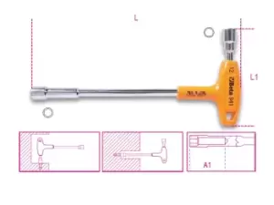 Beta Tools 941 13mm Hex/Bi-Hex Socket Wrench High Torque Handle 009410113