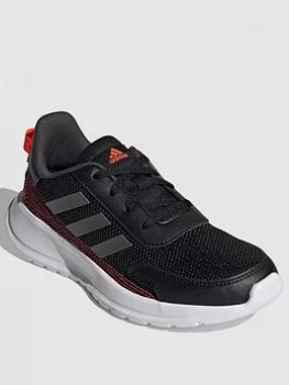 adidas Kids Unisex Tensaur Run Trainers - Black/Silver, Size 10