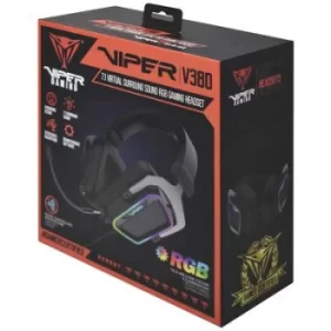 Viper PV3807UMXEK Gaming headset USB Corded Over-the-ear Black, Silver 7.1 Surround