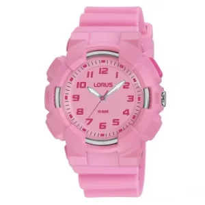 Lorus R2353NX9 Youth Pink Silicone Strap Watch with Backlight