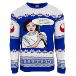 Star Wars Official Princess Leia Christmas Jumper - Multi - UK L/US M - Multi