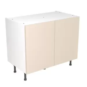 KitchenKIT Slab 100cm Base Unit - Gloss Cashmere