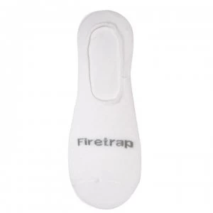 Firetrap 3 Pack Invisible Socks Mens - White