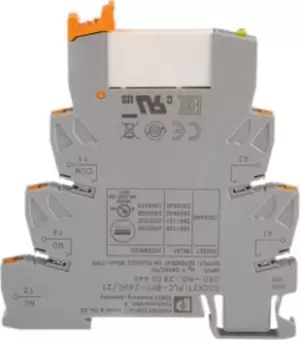 Phoenix Contact PLC-RPT- 24UC/21 Series, 24V ac/dc SPDT Interface Relay Module, Surface Mount Terminal, DIN Rail