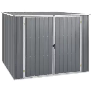 Vidaxl Garden Shed Grey 195x198x159cm Galvanised Steel