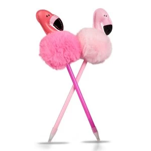 Flamingo Pom Pom Pen