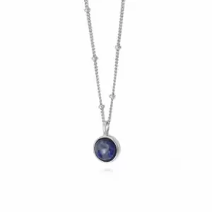 Lapis Healing Stone Silver Necklace HN1004_SLV