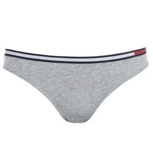 Tommy Bodywear Colour Block Thong - Grey Heather