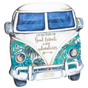 Kombi Shaped Hanging Plaque Large Friends