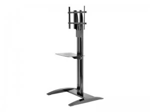 Peerless Flat Panel Stand With Tinted Glass Shelf For 32" To 65 In