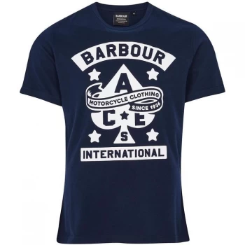 Barbour International Steering T-Shirt - Navy NY91