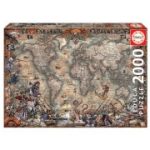 Pirates Map Jigsaw Puzzle (2000 Pieces)