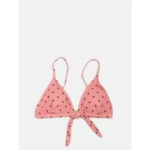 Skinny Dip Polka Dot Kini Bikini Top - Pink