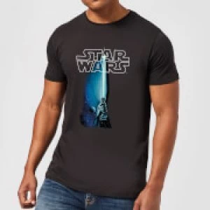 Star Wars Lightsaber Mens T-Shirt - Black - M