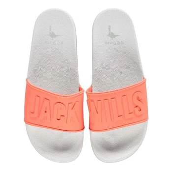 Jack Wills Logo Sliders - Pale Coral