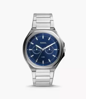 Fossil Men Evanston Multifunction Stainless Steel Watch