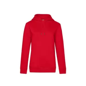 B&C Womens/Ladies Queen Hoodie (L) (Red)