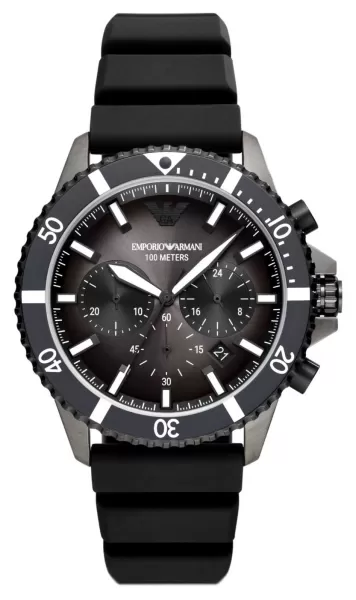 Emporio Armani AR11515 Mens Black Chronograph Dial Watch