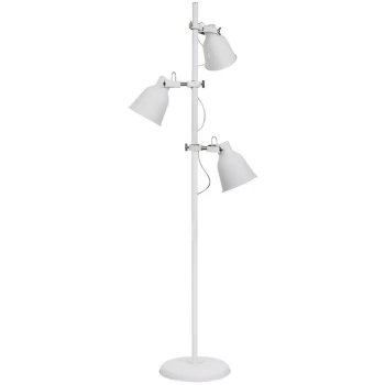 Fan Europe Lighting - Fan Europe Legend - Triple Light Floor Lamp, White, Nickel, E27