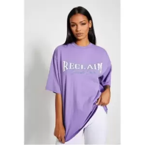 I Saw It First Reclaim Sustainable Staples Oversized Hoodie - Purple