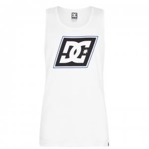 DC Slant Logo Tank Top - White