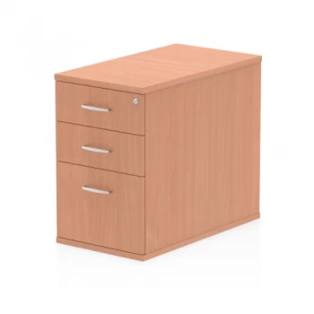 Trexus Desk High 3 Drawer 800D Pedestal 425x800x730mm Beech Ref