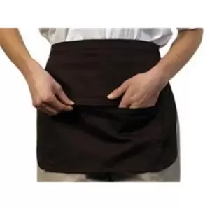 BonChef Zipped Money Pocket Apron (One Size) (Black)